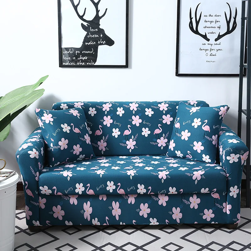Фламинго шаблон эластичный стрейч Универсальный диван Чехлы секционная наволочка угловой чехол для домашнего декора