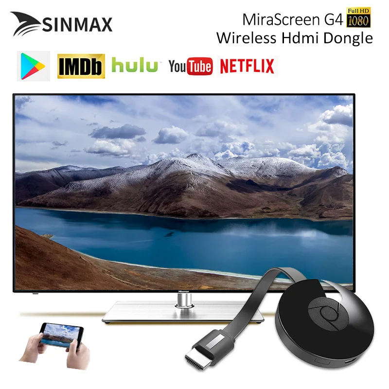 

G4 WiFi Display dongle for Google Chromecast 2 for Netflix YouTube Crome Chrome Cast Cromecast for Mirascreen HDTV adapter