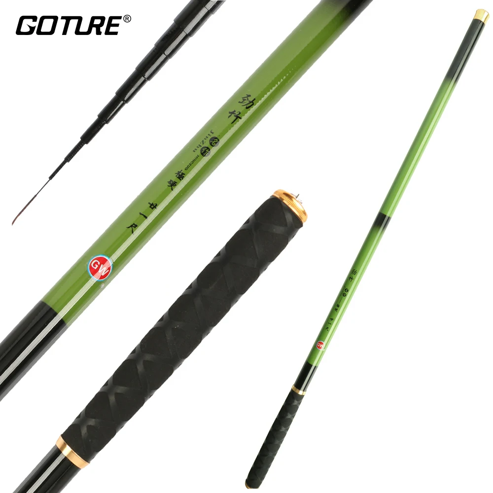 

Goture 3.6M-7.2M Fishing Rods Hand Pole Stream Carp Fishing Feeder Rod High Grade Carbon Fiber Hand Rod for Summer Fishing