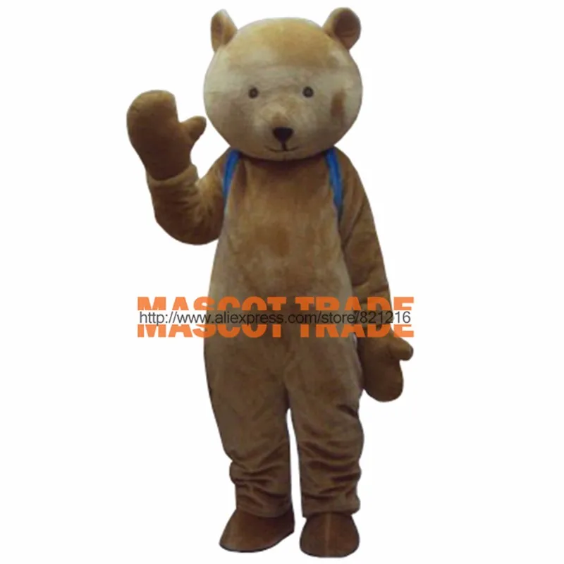 Brown teddy bear gentleman suit adult mascot costume babydolls cosplay costume