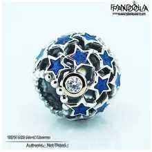 Se adapta a Pandora Charms Pulseras S925 Joyería de Plata Esterlina Perlas Cielo Nocturno Calado Encanto Joyería de DIY Que Hace Al Por Mayor FL102