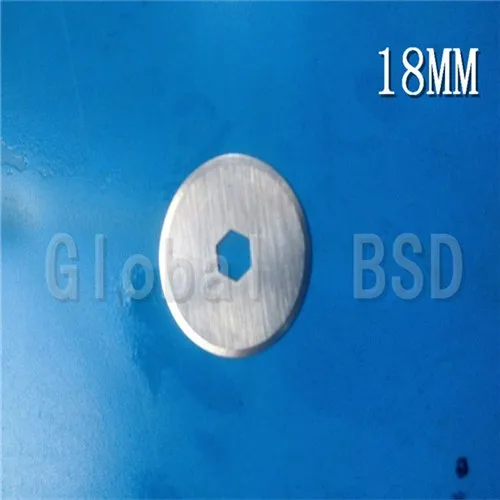 

100PCS - 18mm Rotary Cutter Replacement Blades Sewing Tool Paper Cloth Fabric Cutting 4mm Hex Hole Alloy steel very good to use