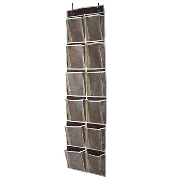 

Storage Over Door Shelf Mesh Pockets Wall Narrow Shoe Organizer Hanging Bag Holder Closet