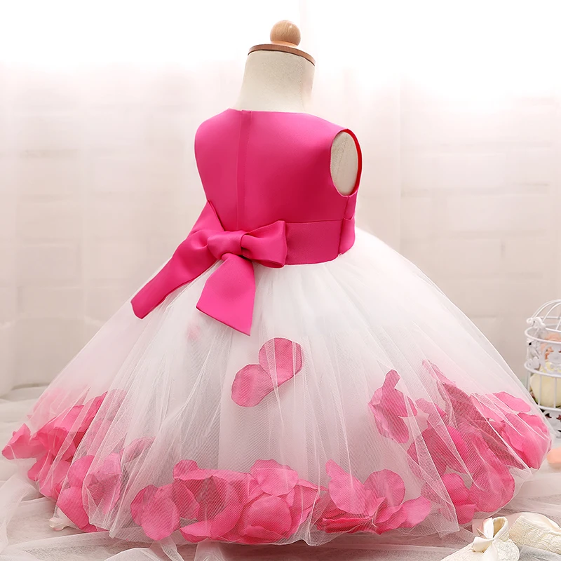 Выходное платье с цветочным рисунком для маленьких девочек свадебные 1 праздничная одежда для крещения новорожденных девочек Костюмы балетной пачки, вечерние платья для девочек, одежда