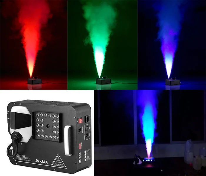 FOGVERTMAX Maquina de humo Vertical 1500w leds RGB DMX