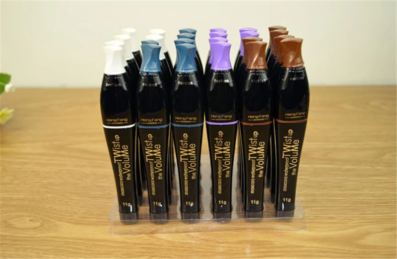 

2015 New Waterproof Mascara Charm Curling Eyelash Extension Makeup Cosmetic Charming Mascara Longlasting Colorful Eyelashes