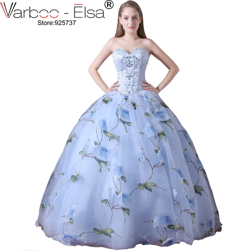 blue floral homecoming dress
