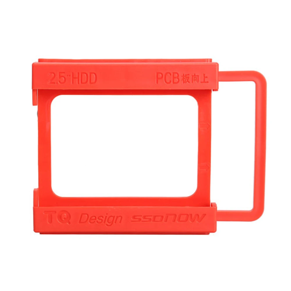 

2.5 to 3.5 Inch SSD HDD Hard Disk Mounting Adapter Bracket Dock Holder Plastics Red For Notebook PC SSD Holder