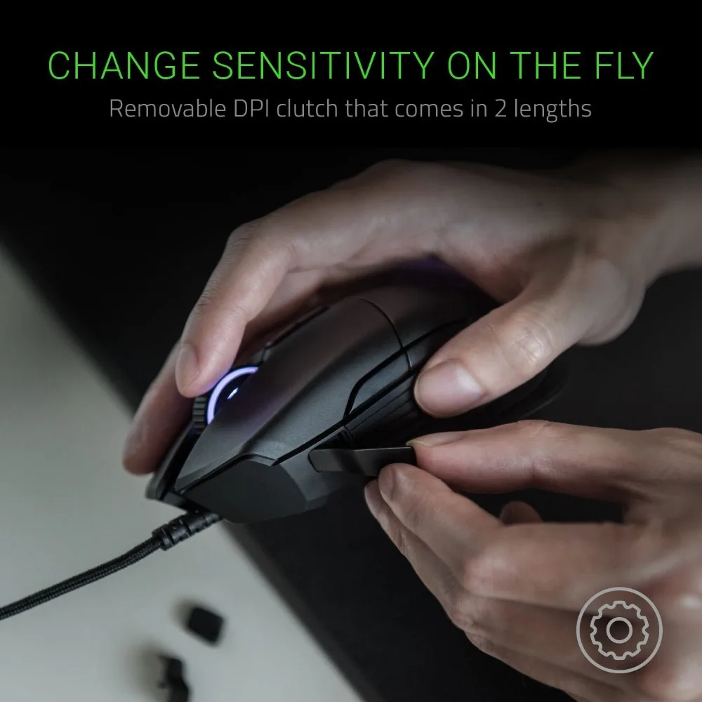 Игровая мышь razer Basilisk 16000 dpi 5G оптический сенсор Chroma RGB FPS настраиваемая колесо