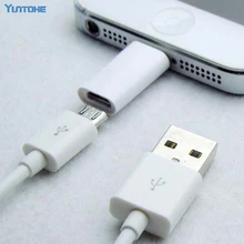 100 шт/партия Micro Usb кабель зарядное устройство адаптер для iPhone 7 7 plus 6s 6 5 ipad Micro USB Женский до 8 Pin адаптер Apple конвертер