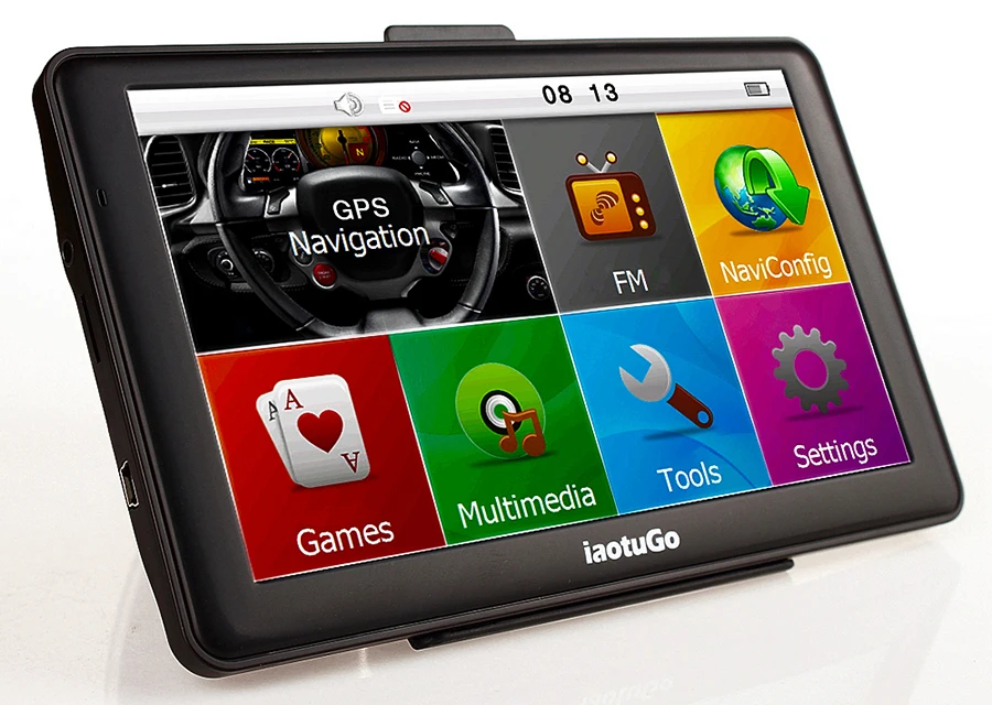 iaotuGo 7 inch 256M,8G Capacitive Car GPS Navigator+LED Night Vision