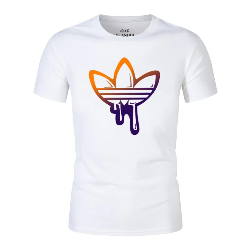 

2019 New High quality men sport T shirt casual short sleeve cotton fashion t-shirt men casual tshirt men t-shirt print brand hot