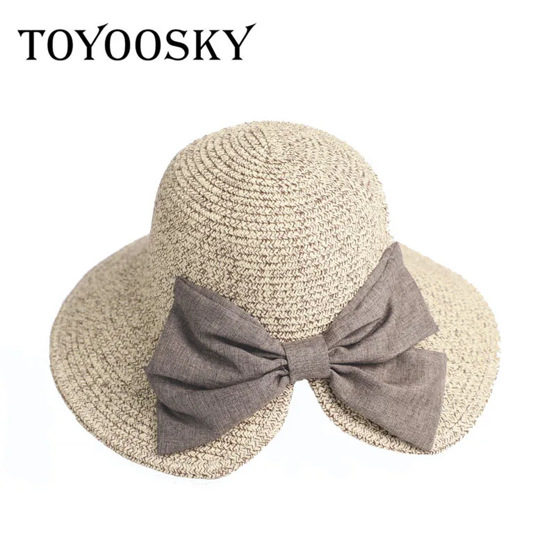TOYOOSKY 2017 Female Big Hand woven Baby Girl Sun Hat Baseball Cap Hat