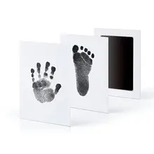 Baby Care Non-Toxic Baby Handprint Footprint Imprint Kit Casting Parent-child Hand Inkpad Fingerprint Watermark