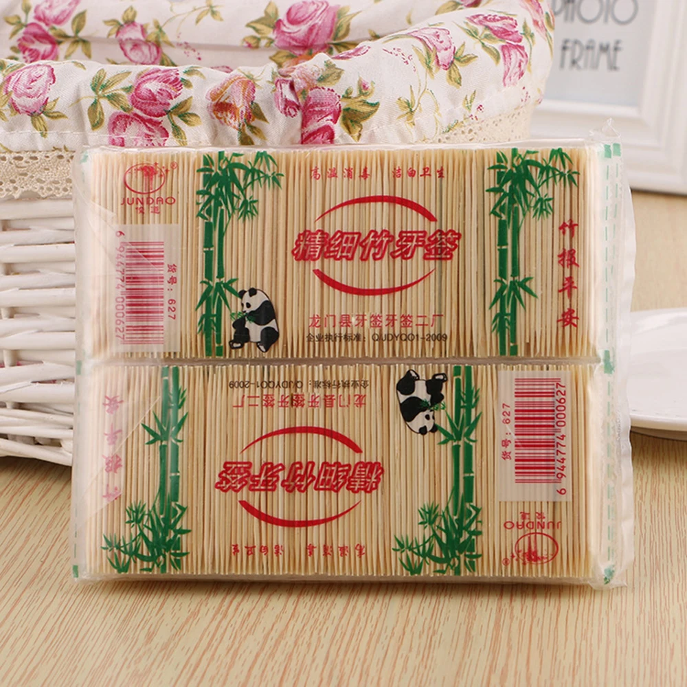250toothpicks/bag Quality-life-oriented Kitchen Gadgets Disposable Bamboo Toothpicks Wooden Toothpick Care Toothpicks Party