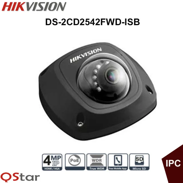 Hikvision Original English Security IP Camera Black model