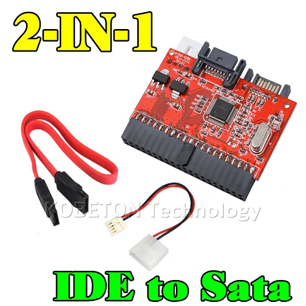 

kebidumei IDE to SATA 40pin Card SATA to IDE 2 in 1 2.5" Adapter Converter for DVD CD HDD Transfer for PC Computer Laptop