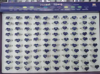 

Love mood ring letters changeing color adjustable 100pcs/lot