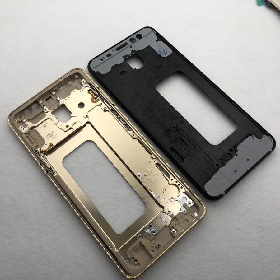Для Samsung Galaxy A8 2018 A530 A530F полный корпус задняя крышка батарейного отсека средняя