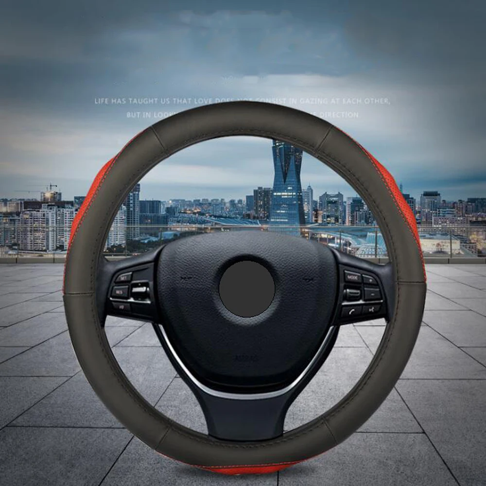 

Car Steering Wheel Leather Cover Universal Car Steering Wheel Cover Fit Match For Most Cars Models Car Interior Accessories