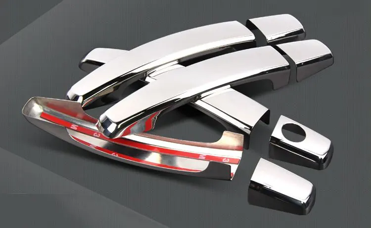  Chrome Handle Cover Trim Set for Peugeot 208 2012 2013 2014 2015 2016 2017 2018 2019 Active Allure 