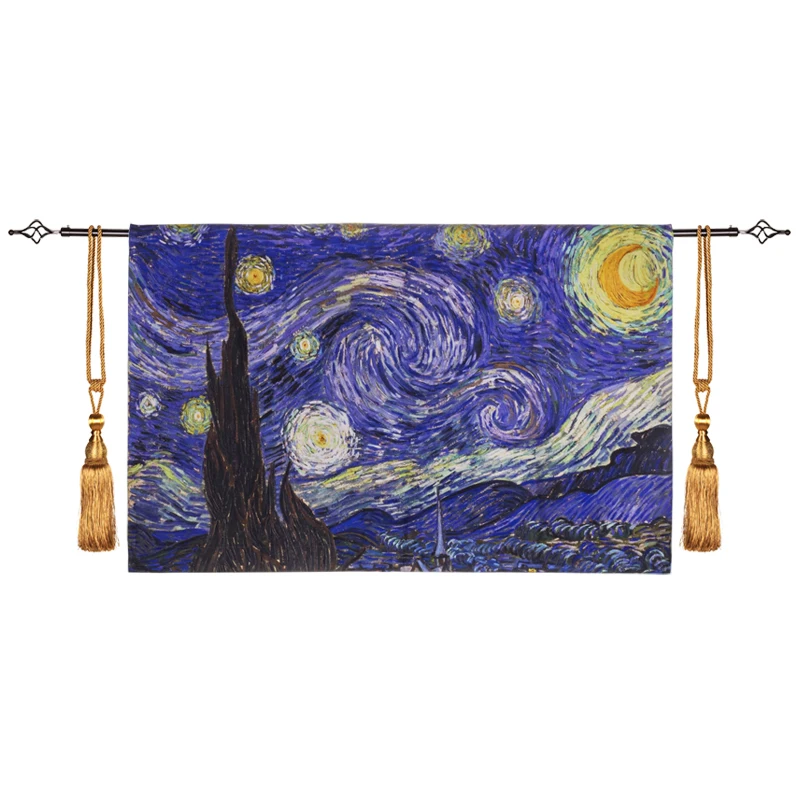 The Starry Night Famous Works By van Gogh Tapestry Wall Hanging Home