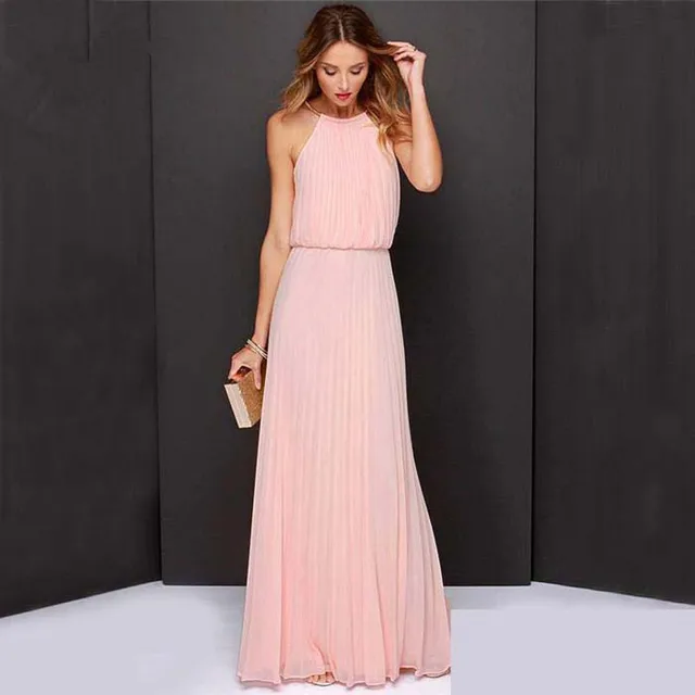 Donne ragazza abiti lunghi da sera paty abito da sposa spiaggia maxi chiffon estate madre figlia