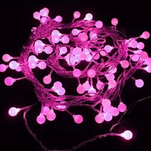 Садовый Светодиодный светильник 10 М AC 220 В, сказочное украшение Рождественские огни Праздничная Свадебная вечеринка на открытом воздухе, лампа в комплекте