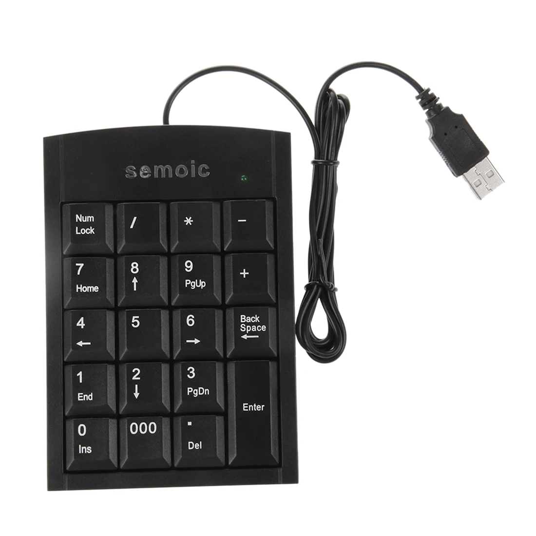 

semoic Mini Black USB Numeric Keyboard Keypad for Laptop PC Computer