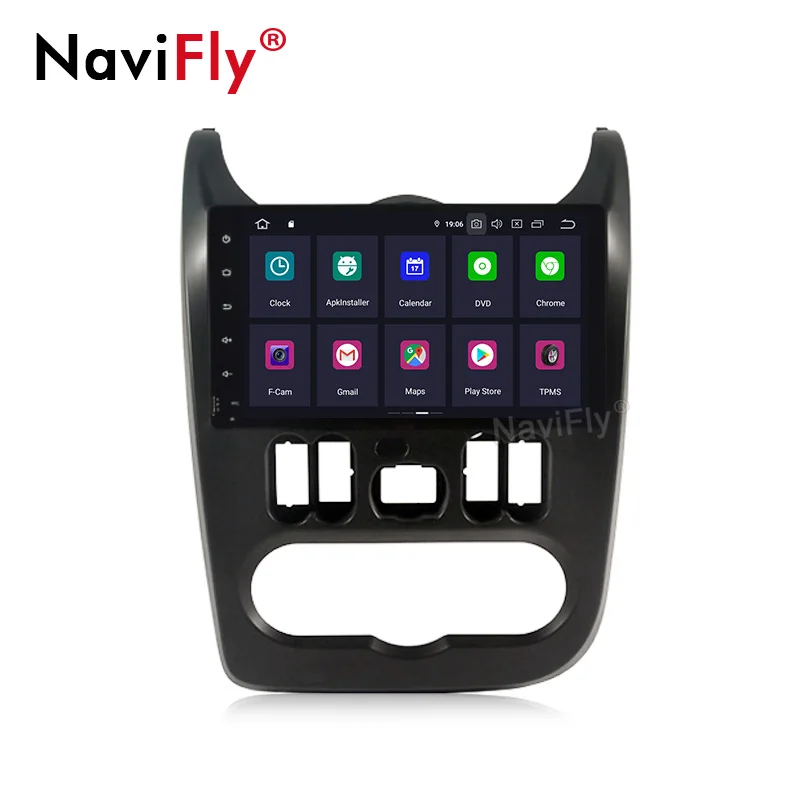 Discount Android 9.0 Car Radio For Duster Dacia Logan Sandero GPS Navigation Wifi Multimedia Autoaudio Steering Wheel 3