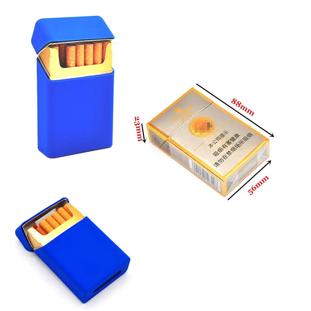 Colorful Portatile Uomo/Donna Silicone Sigaretta Copertura Della Cassa 90 millimetri * 58 millimetri * 25 millimetri Elastico In Silicone Sigaretta caso Scatola di Sigarette