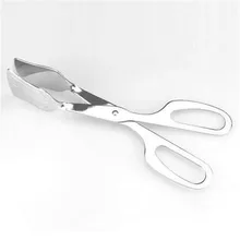 Stainless Steel 8″ BBQ Tongs Kitchen Salad Fruits Tong Cooking Food Tongs Grill Clip Clamp Serving Utensil Barbecue Tool