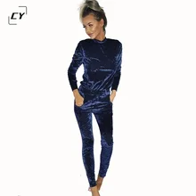 Velvet Jumpsuit Rompers 2017 Spring Bodysuit Gold Velvet Long Sleeve O Neck Sexy Rompers Womens One piece Jumpsuits