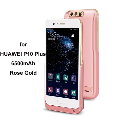 JLW 6500 mAh зарядное устройство корпус для Huawei P10 Plus Внешняя резервная батарея клип перезаряжаемый чехол для телефона для Huawei P10 Plus - Цвет: Rose Gold