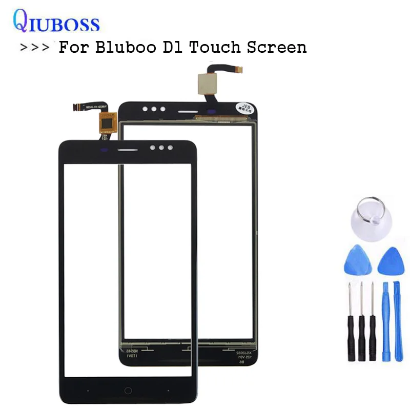 

For Bluboo D1 Touch Screen Digitizer Front Glass Panel Outer Lens Sensor for D1 Touch screen Free Tools