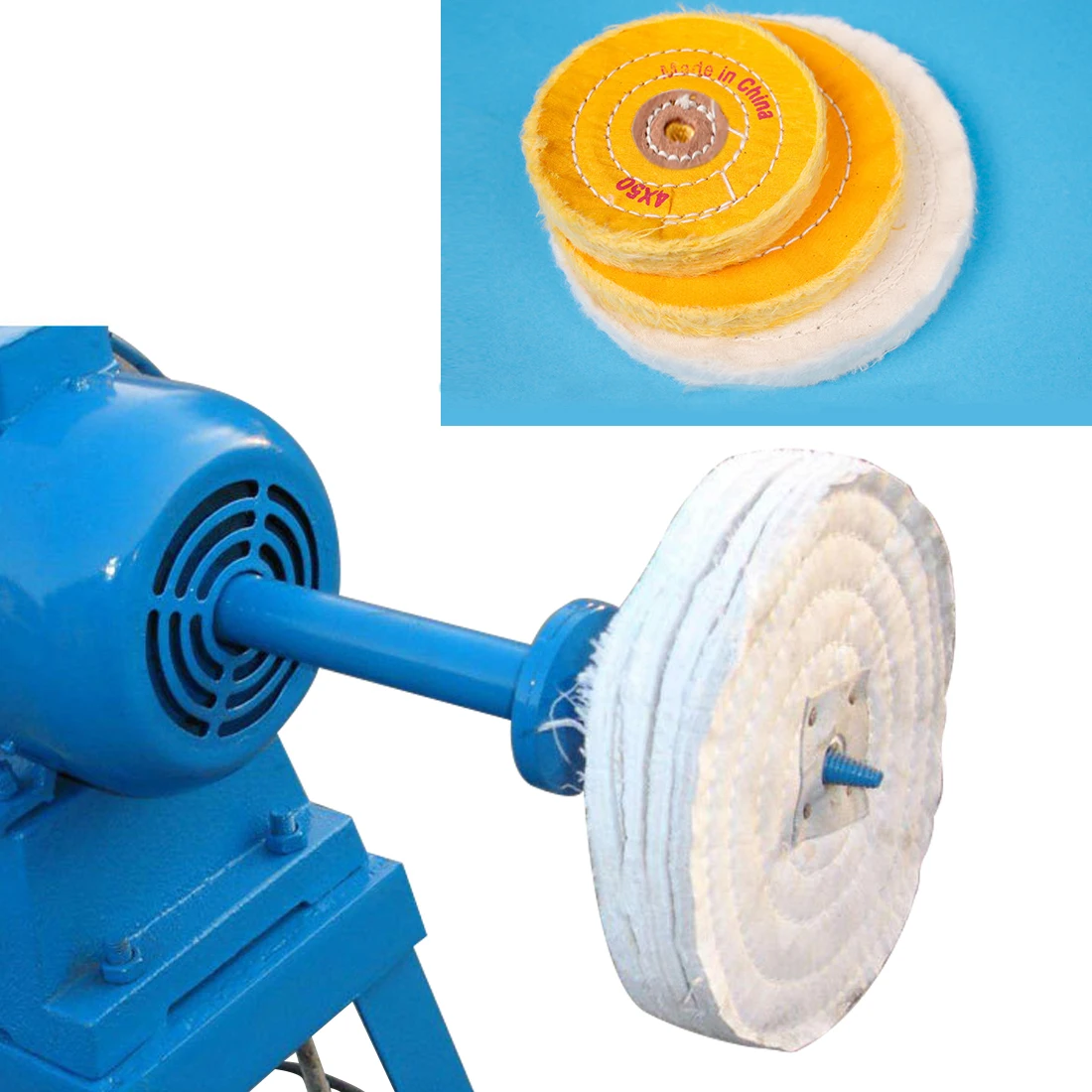 

Cotton Lint Cloth Buffing Wheel 12mm Inner Hole Buffing Polishing Wheel Buffer Polish Pad For Abrasive Tools Grinder