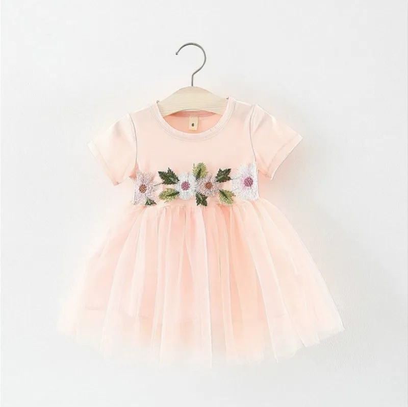 

Lovely Baby Girl Summer Dress Floral Tutu Princess Formal Pageant Party Dresses Sundress Clothes