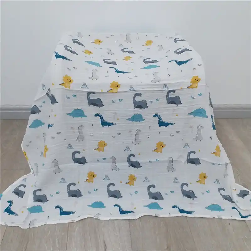 Soft 100/% Cotton Baby Swaddle Blanket// Muslin Square 110x110cm Giraffe