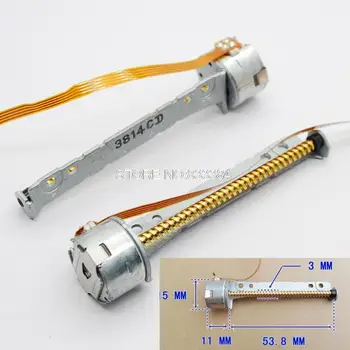 

5pcs High Precise hybrid 2 phase 4 wire Mini stepping motor dia15MM with 52MM Screw Rod