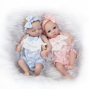 

Fashion 27cm Handmade Vinly Silicone Lifelike Reborn Baby Doll Kids Pretend Play Toy