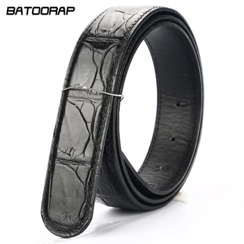 

[BATOORAP] High Quality Men Belt Crocodile leather Belts Luxury Brand Designer Belts Black/Brown