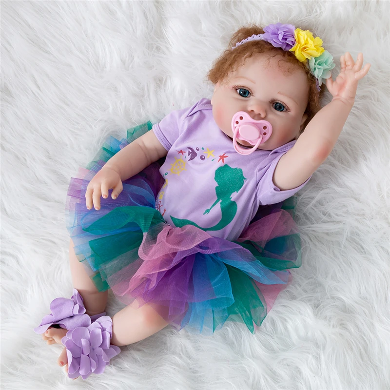 Bebes Кукла реборн Мягкая силиконовая младенец получивший новую жизнь Детские