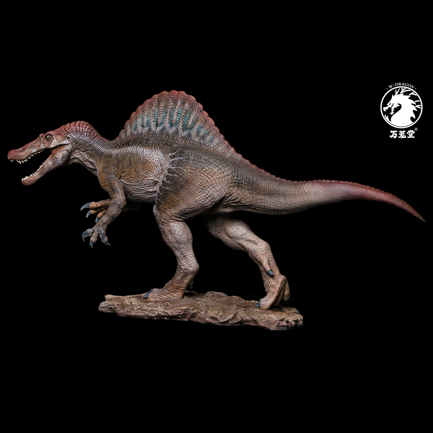 

W-Dragon 1:35 Scale Spinosaurus Statue Figure Jurassic Dinosaur Model Base Collector