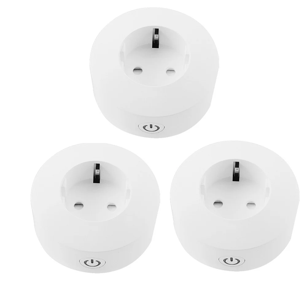 1/2/3 шт Smart Plug Wi-Fi умная розетка Мощность монитор ЕС 3 pin Франции Польша розетка работает с Google домашний мини-Alexa IFTTT - Цвет: 3pcs