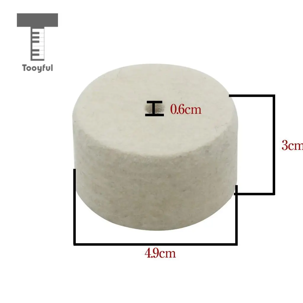 Tooyful Durable Drum Pedal Beater Mallet Hammer Head Wool Felt DIY for Drummer Percussion Instrument Accessory
