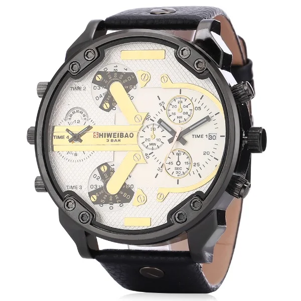 Классический крутой большой чехол для мужчин s часы D военная армия кварцевые наручные часы для мужчин двойной раз Дата Relogio Masculino спортивные часы для мужчин - Цвет: Другое