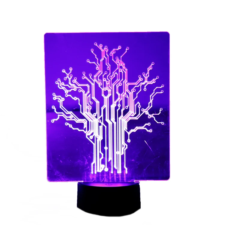 

Scientific tecnologia Acrylic Lights Scientific toys Display Illusion Color Changing USB Touch Creative Scientific Gift Toy DIY