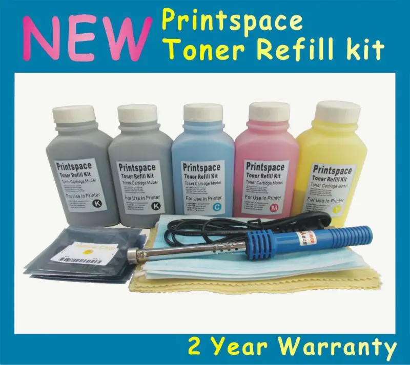 5x NON OEM font b Toner b font Refill Kit Chips Compatible For HP 5500 5500dtn