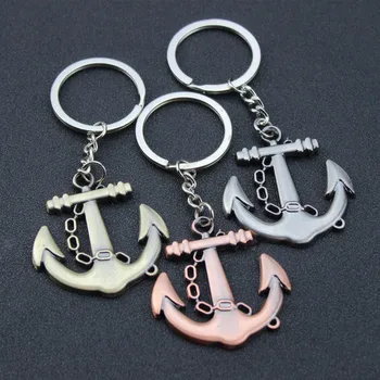 

Creative Retro Metal Key Chain Anchor Couple Keychain