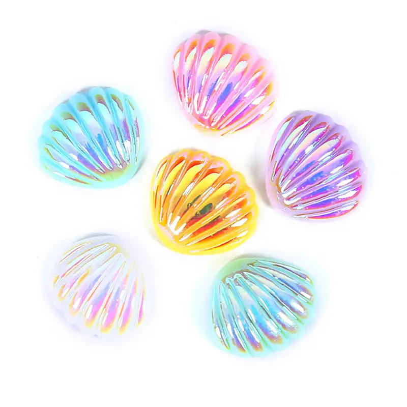 

10PCS Slime Charms Simulation Shell Resin Plasticine Slime Accessories Beads Making Supplies For DIY Scrapbooking Crafts